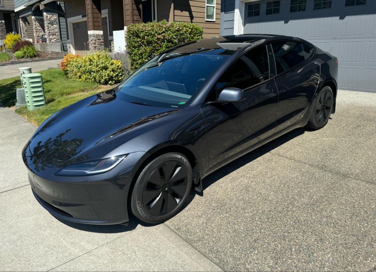 Tesla Model 3 with fresh ceramic window tint